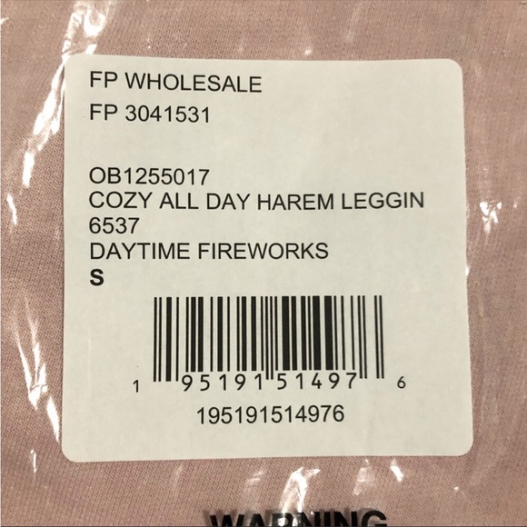 NWT Free People Cozy All Day Joggers In Daytime Fireworks. Size S - Picture 13 of 14